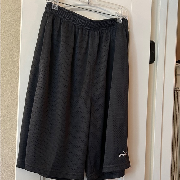 Spalding Men's Dark Gray Sports Shorts - Picture 1 of 4
